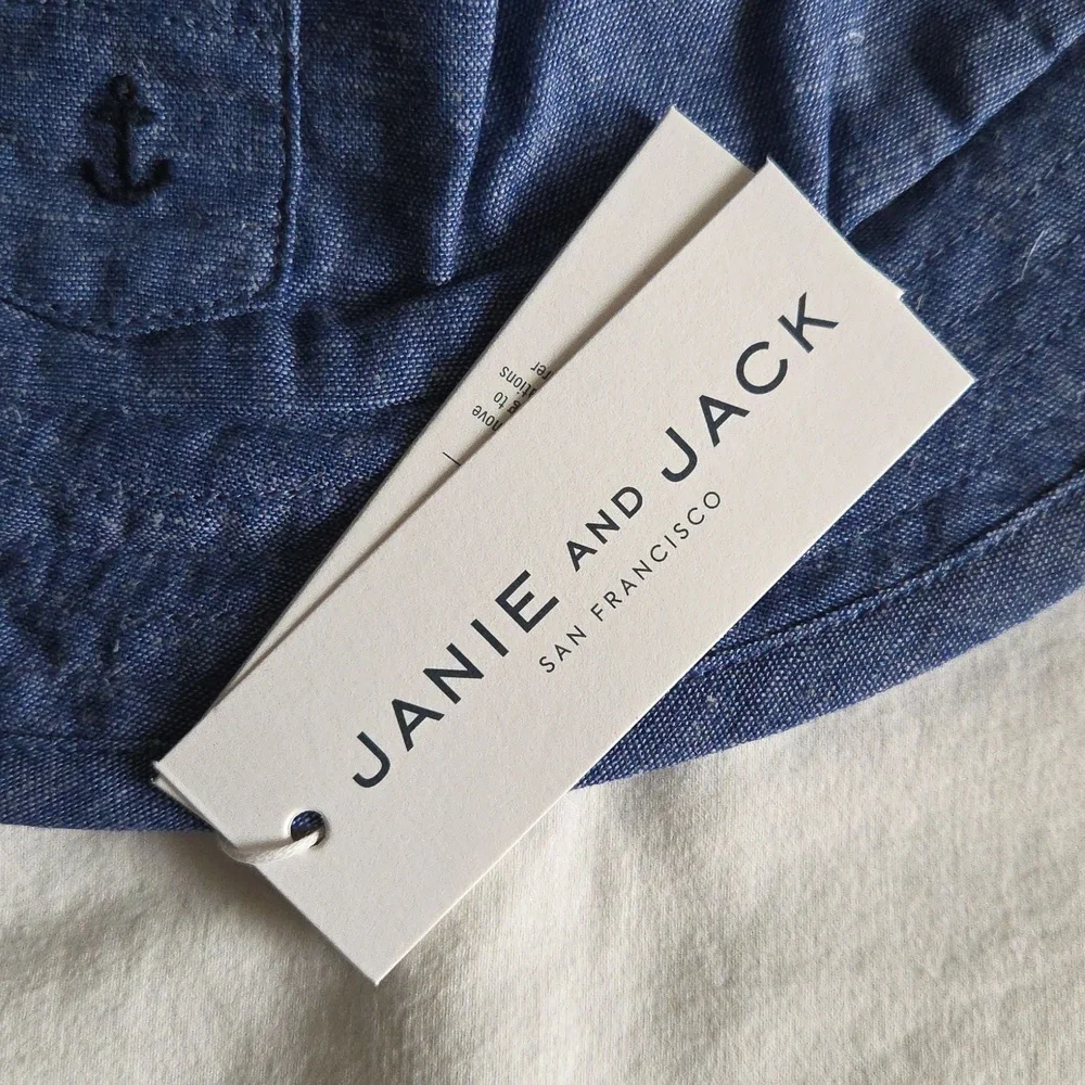 Janie and Jack Blue Kids Blue Anchor Sun Hat
